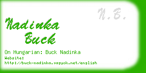 nadinka buck business card
